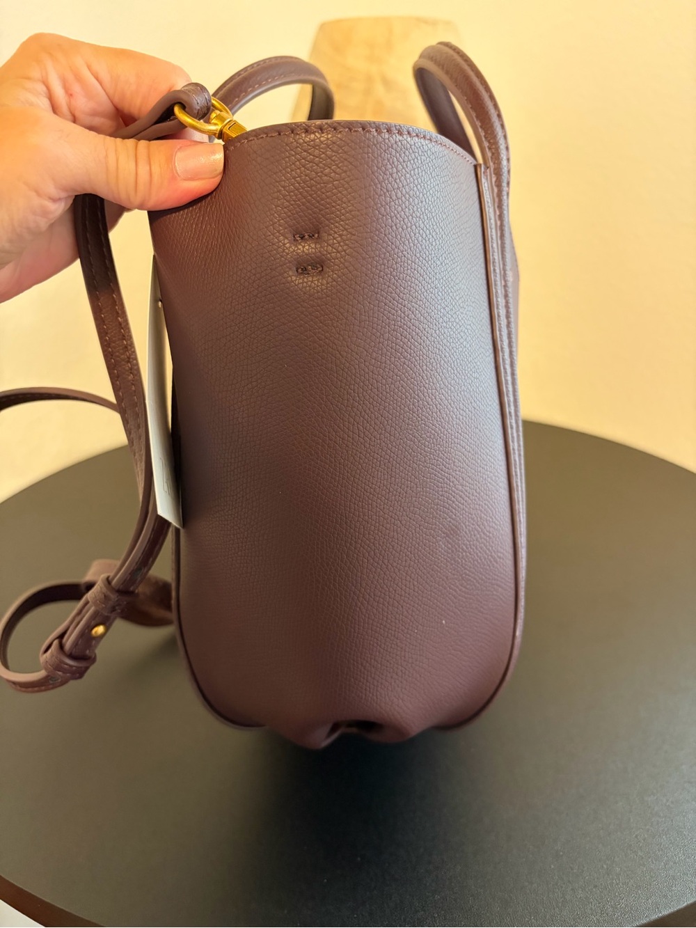 NWT Zara Structured Tote with Top Handles - Picture 4 of 6
